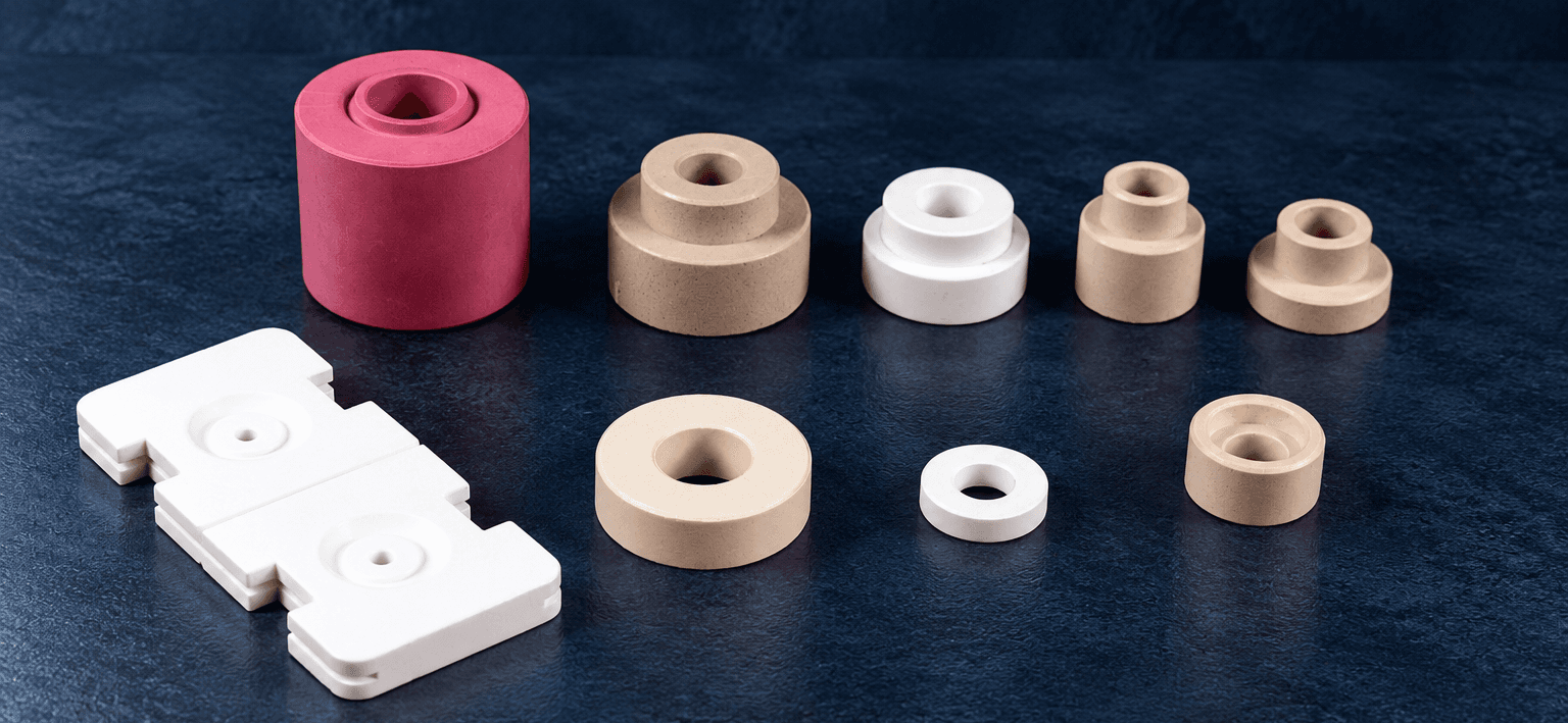 Steatite ceramic components engineered for reliable electrical insulation in ignition systems.