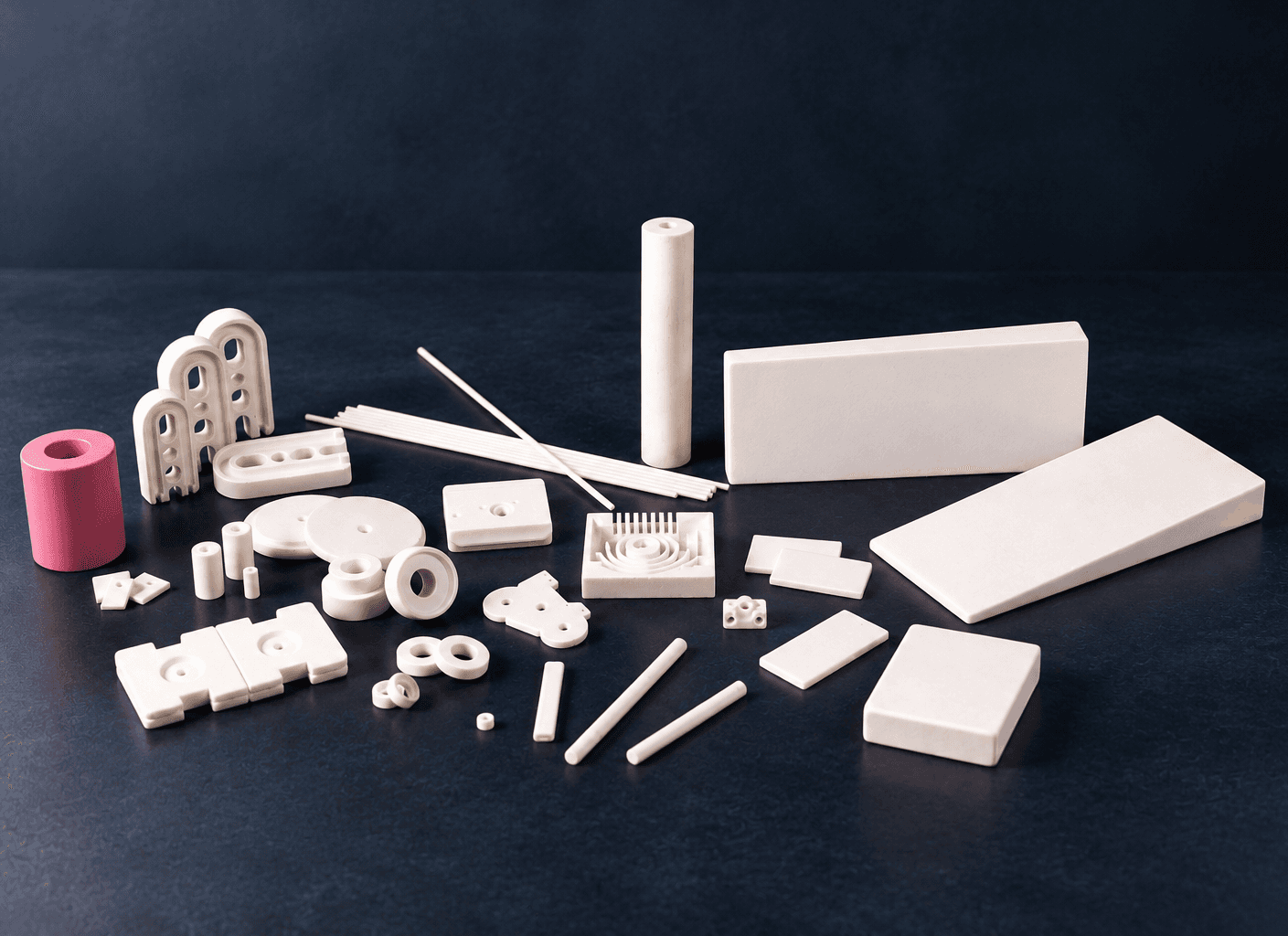 High-performance alumina (Al₂O₃) ceramic insulators offering excellent electrical insulation and thermal resistance.