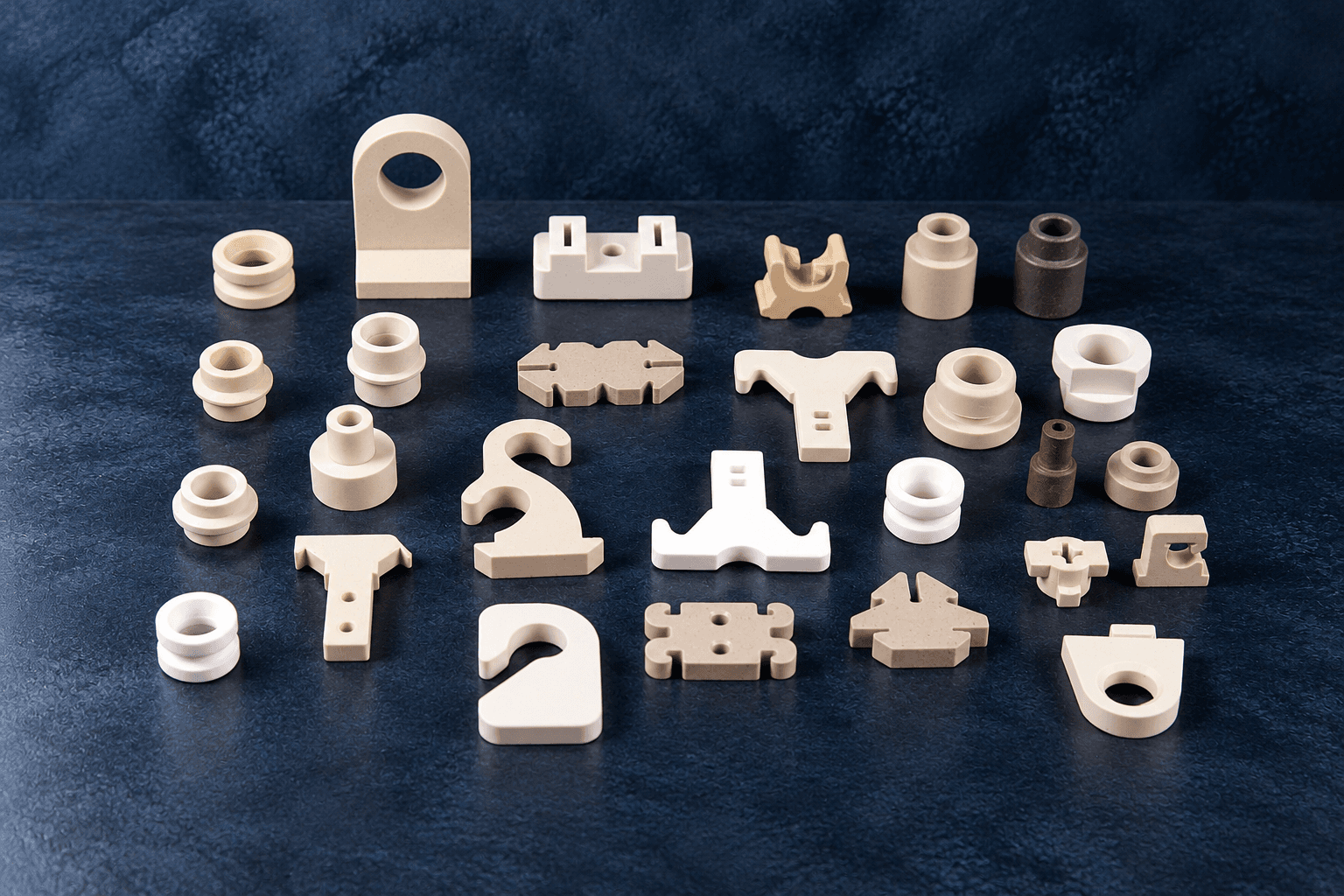 Durable ceramic components designed to provide heat resistance and reliable performance in appliance applications.