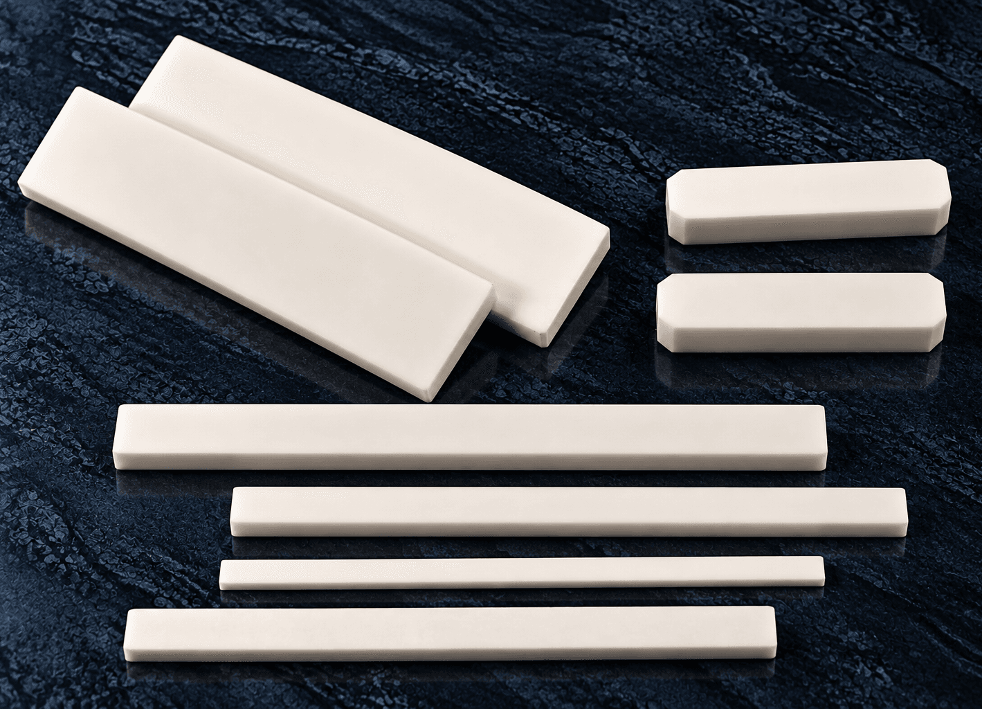 High-performance zirconia ceramics offering exceptional toughness, wear resistance, and thermal durability.